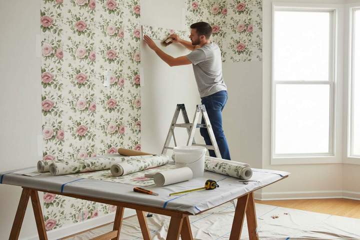 pose de papier peint
